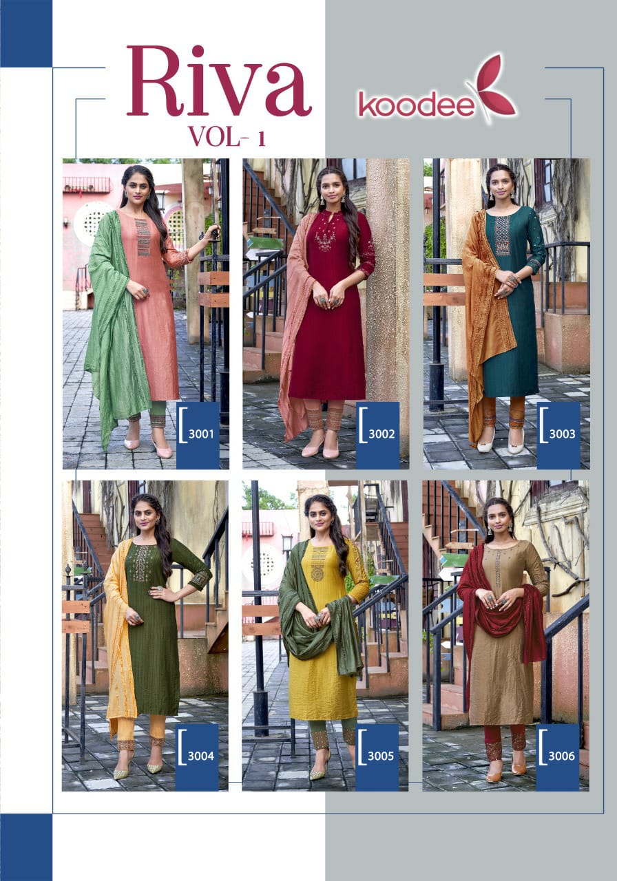 Koodee Riva 1 Latest Festive Wear Heavy Fancy Designer Ready Made Collection